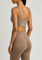 Varley FreeSoft Cori Stretch-jersey bra top Taupe