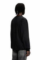 Diesel Long-sleeve T-shirt with graphic print - T-Shirts - Unisex - Black