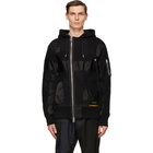 Sacai Black Hank Willis Thomas Edition Sponge MA-1 Hoodie