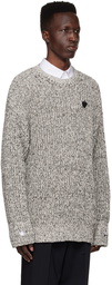 ADER error Gray Peep Sweater