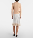 Dôen Elowette lace-trimmed silk longuette