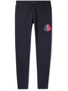 Moncler Genius - 2 Moncler 1952 Tapered Logo-Appliquéd Cotton-Jersey Sweatpants - Blue