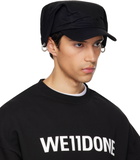 We11done Black Ear Detailed Cap