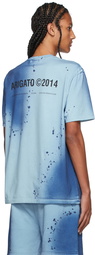 Axel Arigato SSENSE Exclusive Blue Spray London T-Shirt