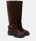 Dorothee Schumacher Suede Softness knee-high biker boots