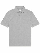 Mr P. - Cotton-Piqué Polo Shirt - Gray