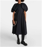 Noir Kei Ninomiya Puff-sleeve cotton poplin maxi dress