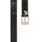 Martine Rose - Logo-Embellished Leather and Silver-Tone Belt - Black