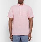 Onia - Abe Button-Down Collar Linen Shirt - Men - Pink
