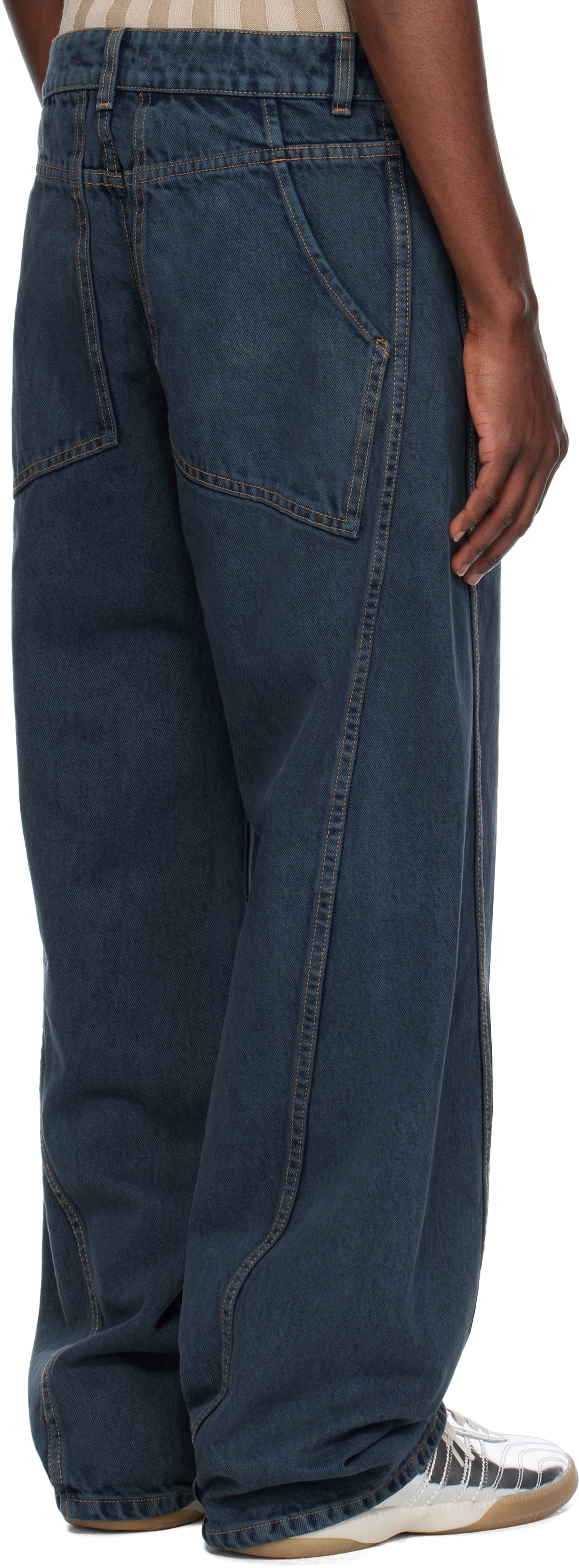 Eckhaus Latta Blue Bend Jeans