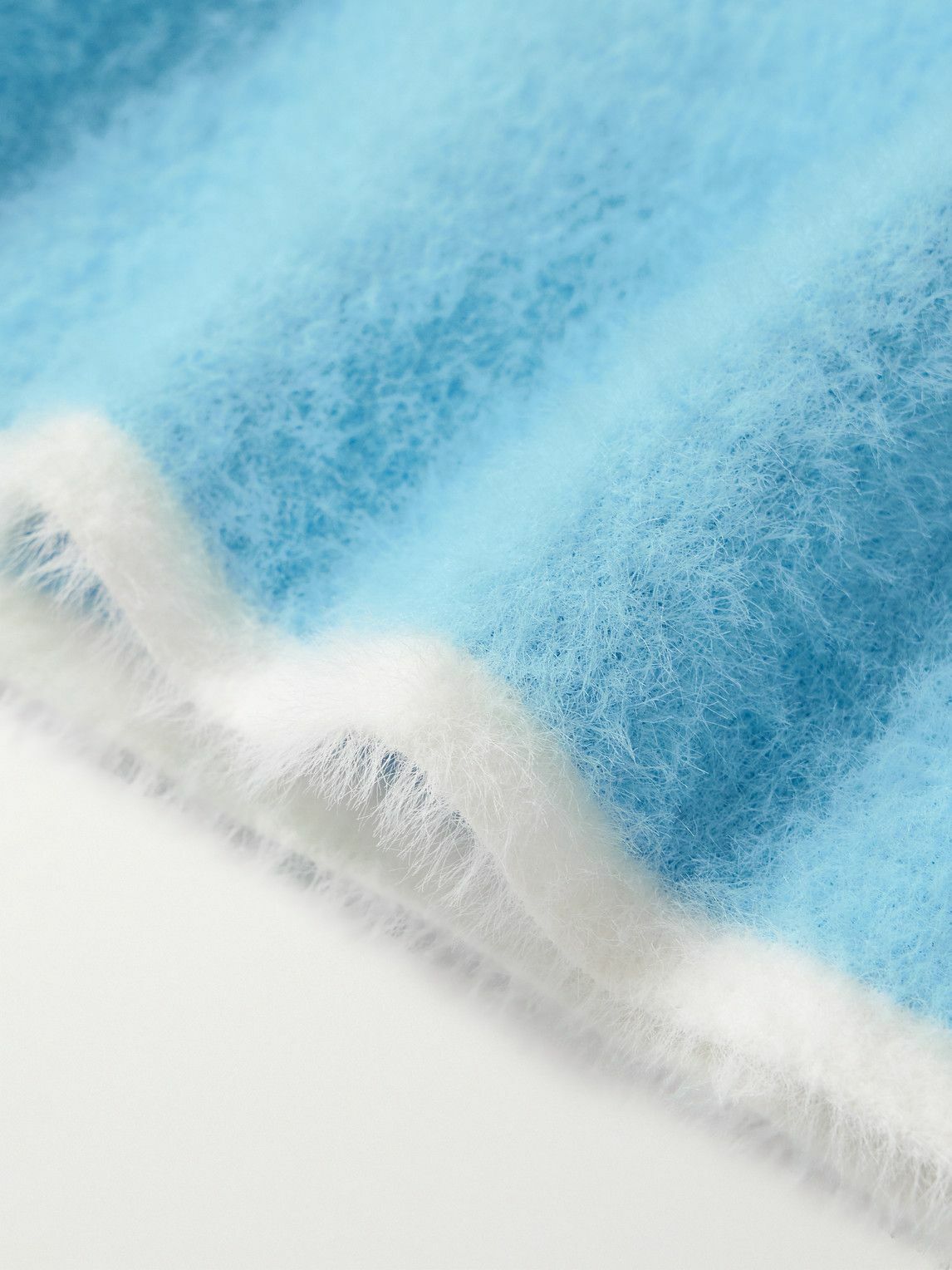 Jacquemus - Polo Neve Brushed-Knit Sweater - Blue Jacquemus Jacquemus - Polo Neve Brushed-Knit Sweater - Blue Jacquemus
