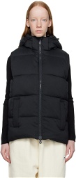 Girlfriend Collective Black Hooded Puffer Vest