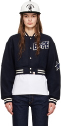 BAPE Navy BAPE STA Bomber Jacket