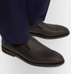 George Cleverley - Positano Waxed-Cotton Loafers - Brown