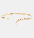 Ondyn Voyage 14kt gold cuff bracelet with diamonds
