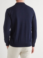 Thom Sweeney - Slim-Fit Cotton Zip-Up Cardigan - Blue