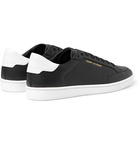 SAINT LAURENT - Court Classic SL/10 Perforated Leather Sneakers - Black