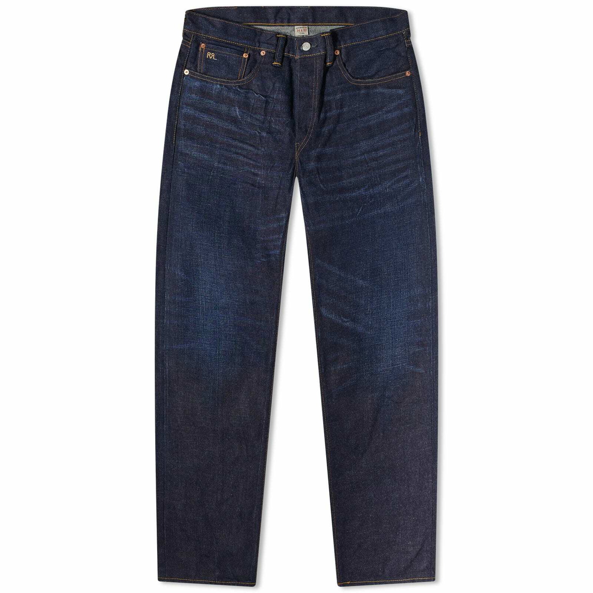 RRL Men's High Slim Jean in Bayview Wash RRL