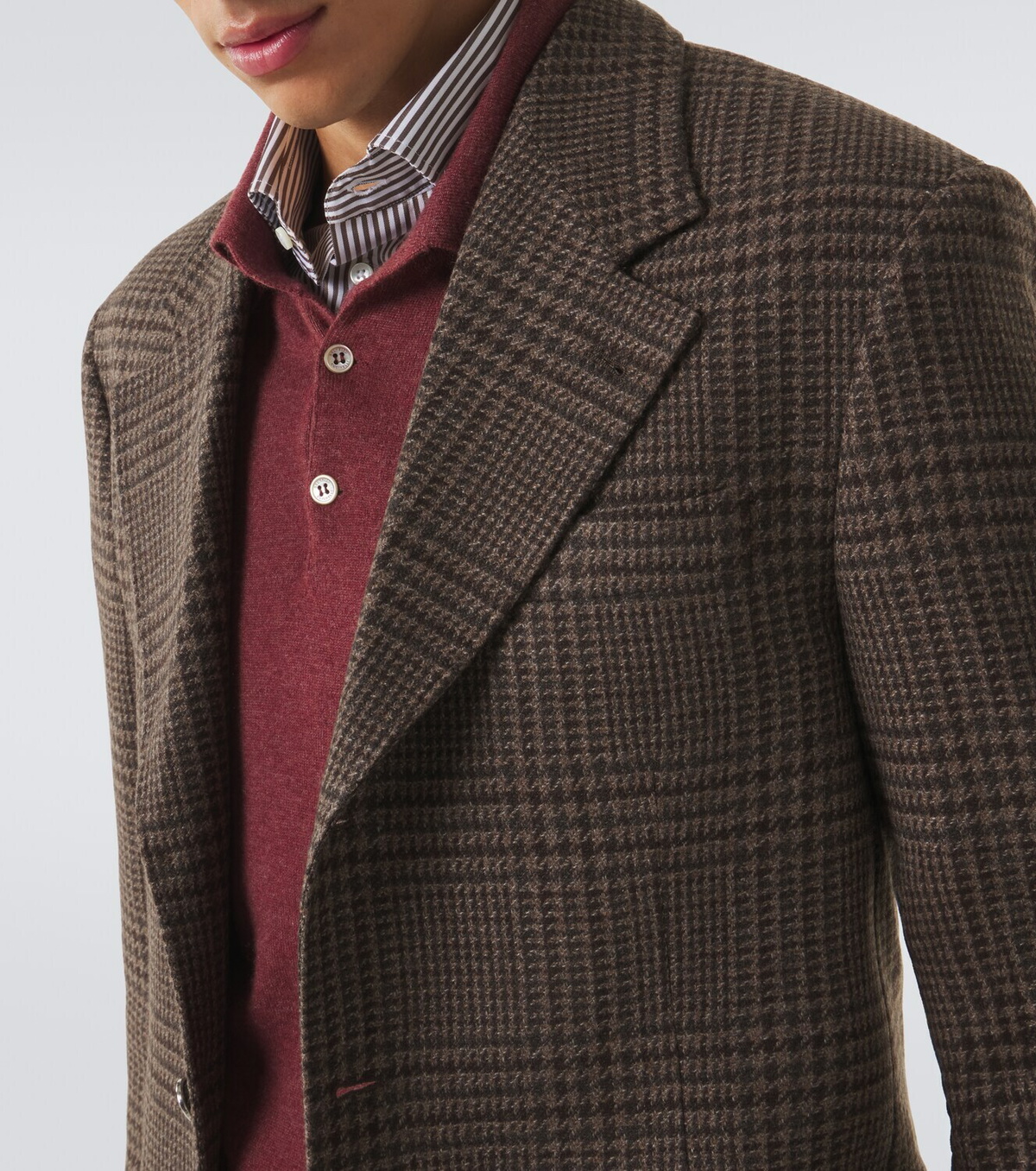Brunello Cucinelli Checked cashmere blazer