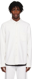 Wood Wood White Ansel Denim Shirt