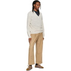 Studio Nicholson Tan Shire Cotton Pleated Trousers