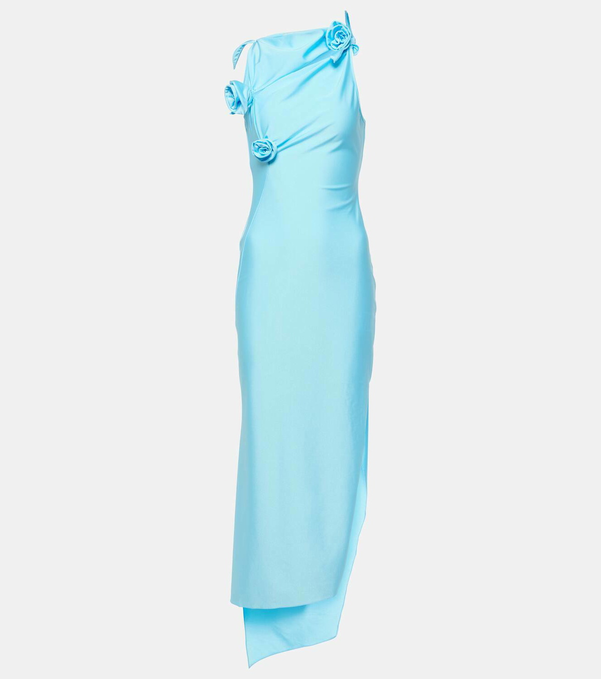 Coperni Floral-appliqué cutout maxi dress