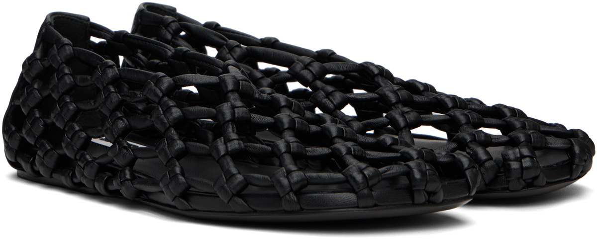 【関税&送料込】Jil Sander Black Nappa Leather Ballerinas 20662682_50657085_600.jpg
