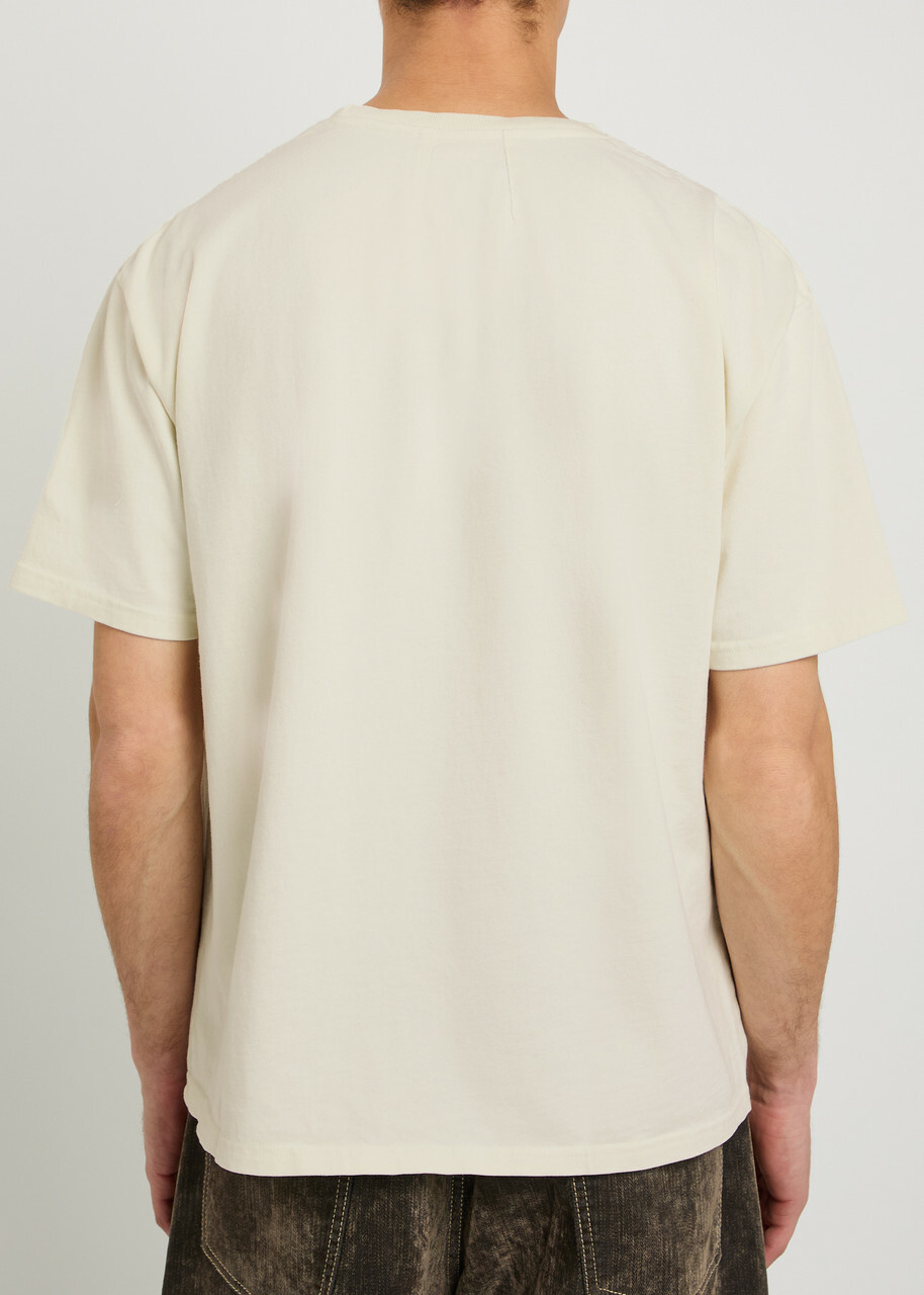 Rhude Regatta Printed Cotton T-shirt White