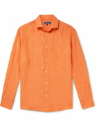 Frescobol Carioca - Antonio Linen Shirt - Orange