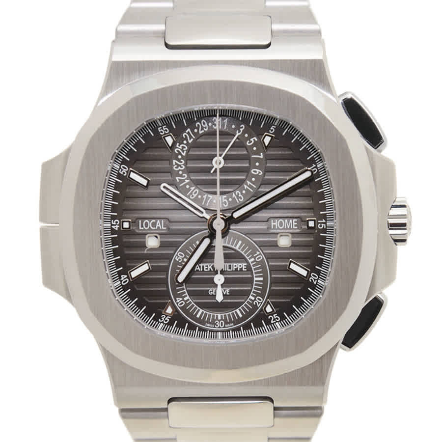 Patek Philippe Nautilus Travel Time Chronograph Stainless Steel Automatic Mens Watch 5990-1A-001