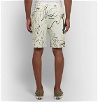 Folk - Goss Brothers Orpheus Printed Linen and Cotton-Blend Shorts - Neutral