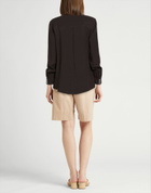 120% Lino Womens Top in Black