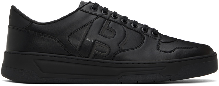 Photo: BOSS Black Leather Sneakers