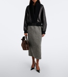 Magda Butrym Wool and cashmere-blend midi skirt