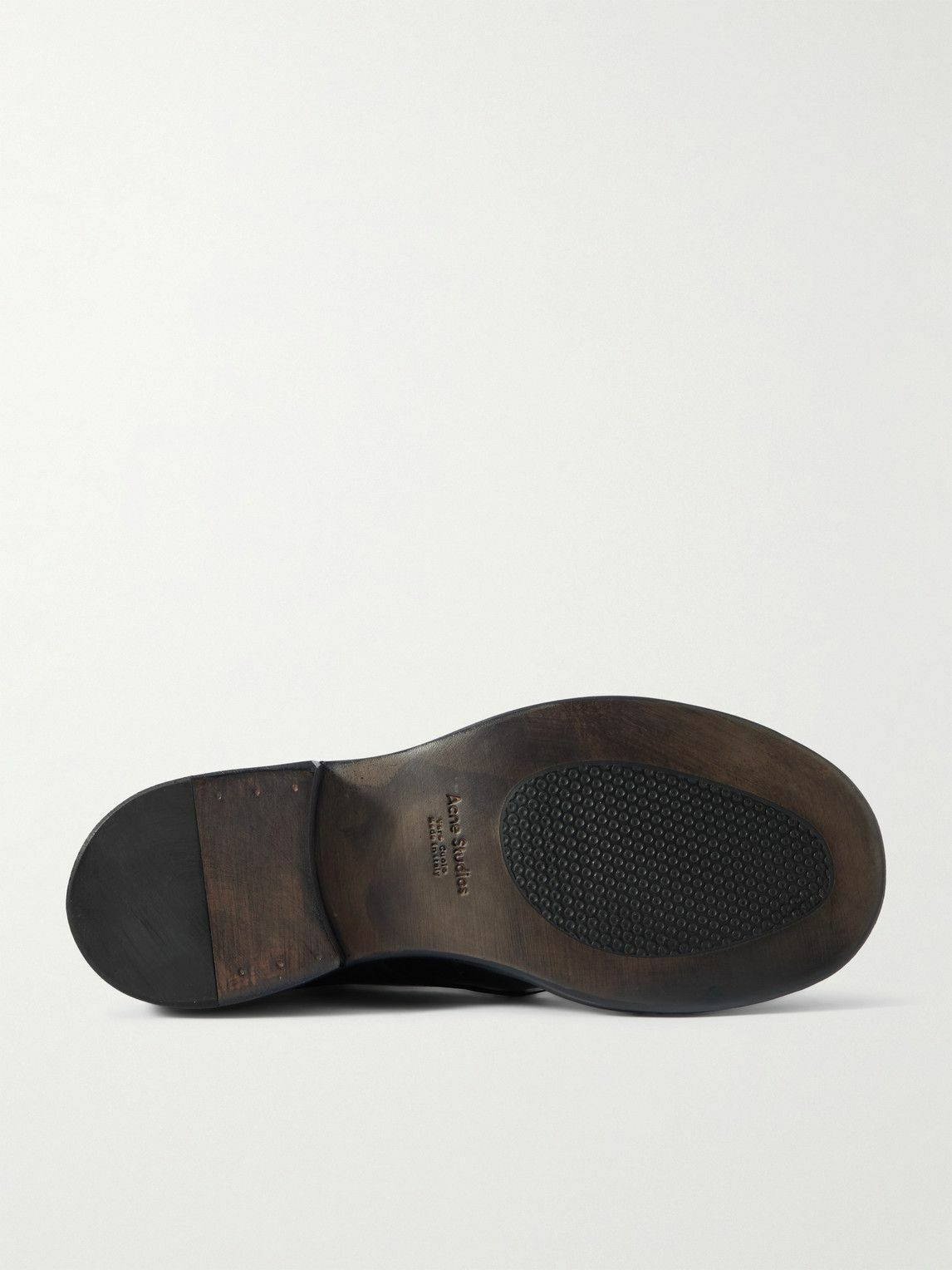 Acne Studios - Glossed-Leather Derby Shoes - Black