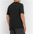 Iffley Road - Cambrian Logo-Embroidered Drirelease Piqué T-shirt - Black