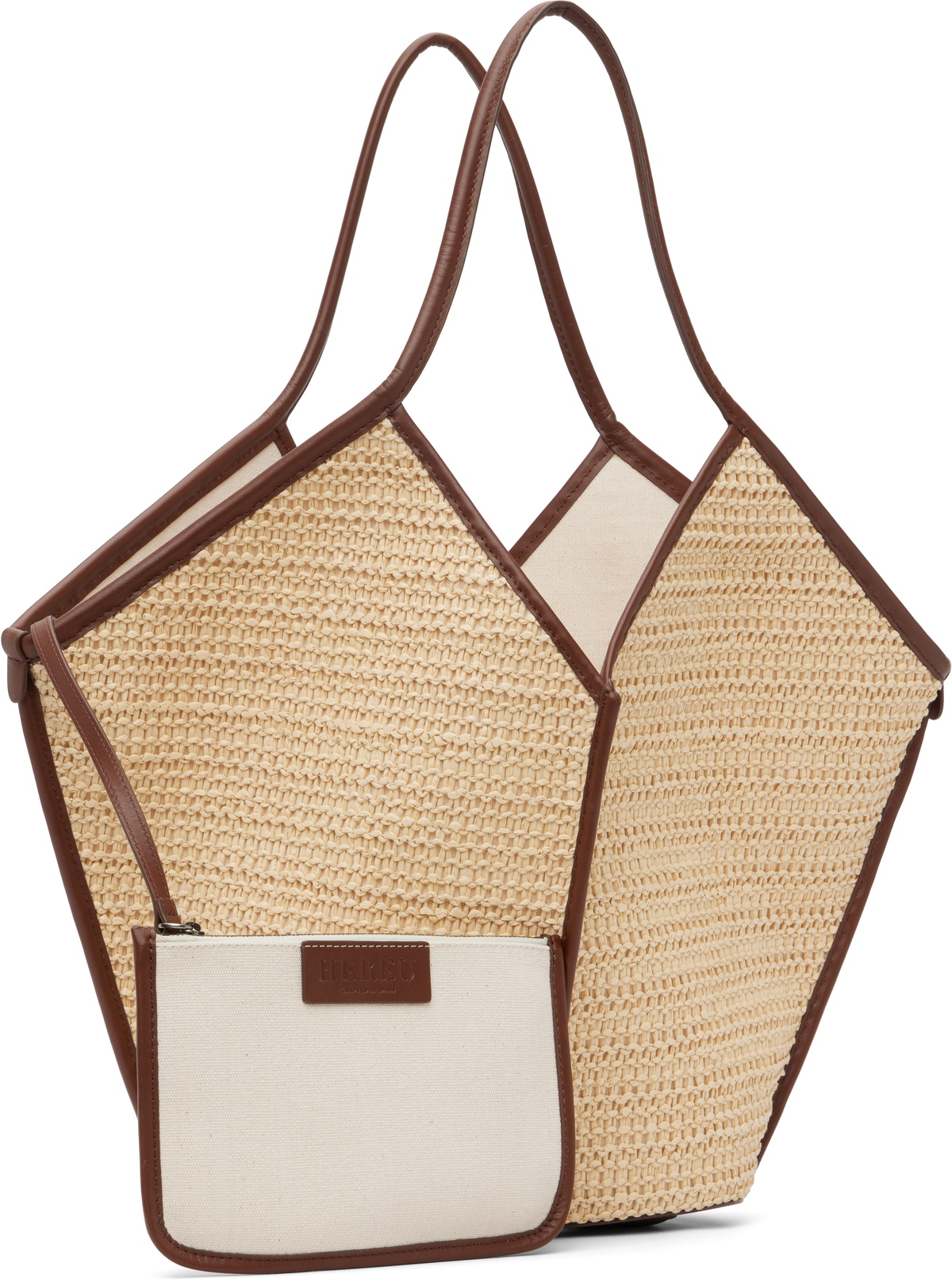 HEREU Beige Calella Raffia Tote
