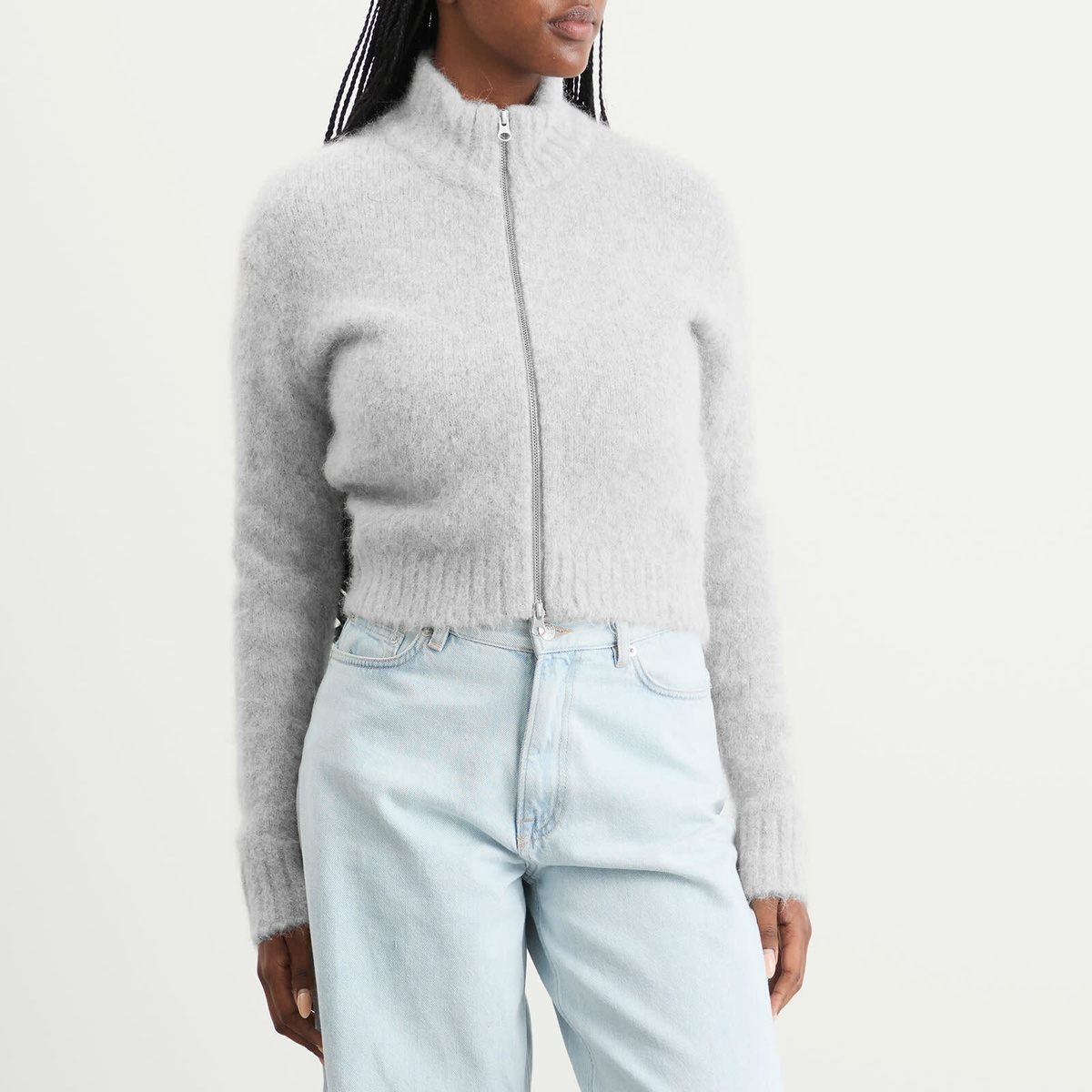 Samsøe Samsøe Women's Sajeanne Cardigan in Light Grey Melange