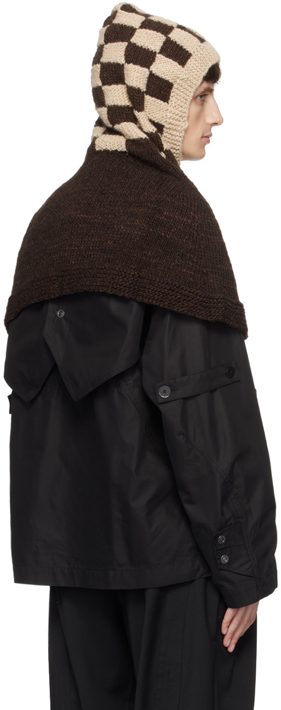 ニットキャップ・ビーニー KIKO KOSTADINOV Black Silk Carla Balaclava Black Carla Knitted Hood by Kiko Kostadinov on Sale