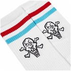 ICECREAM Men's Cones And Bones Sports Socks in White