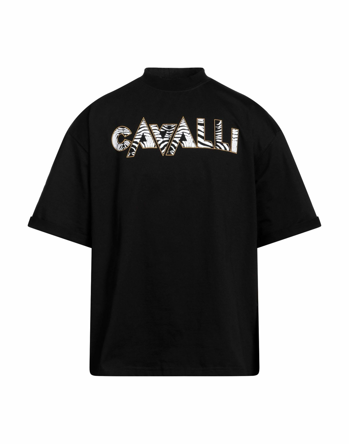 Roberto Cavalli Mens T-shirt in Black