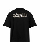 Roberto Cavalli Mens T-shirt in Black