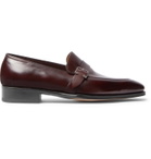 JOHN LOBB - Alwyn Leather Loafers - Burgundy