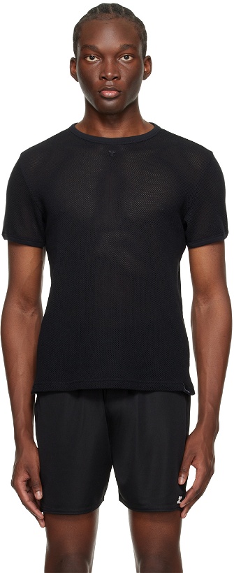 Photo: Courrèges Black Semi-Sheer T-Shirt