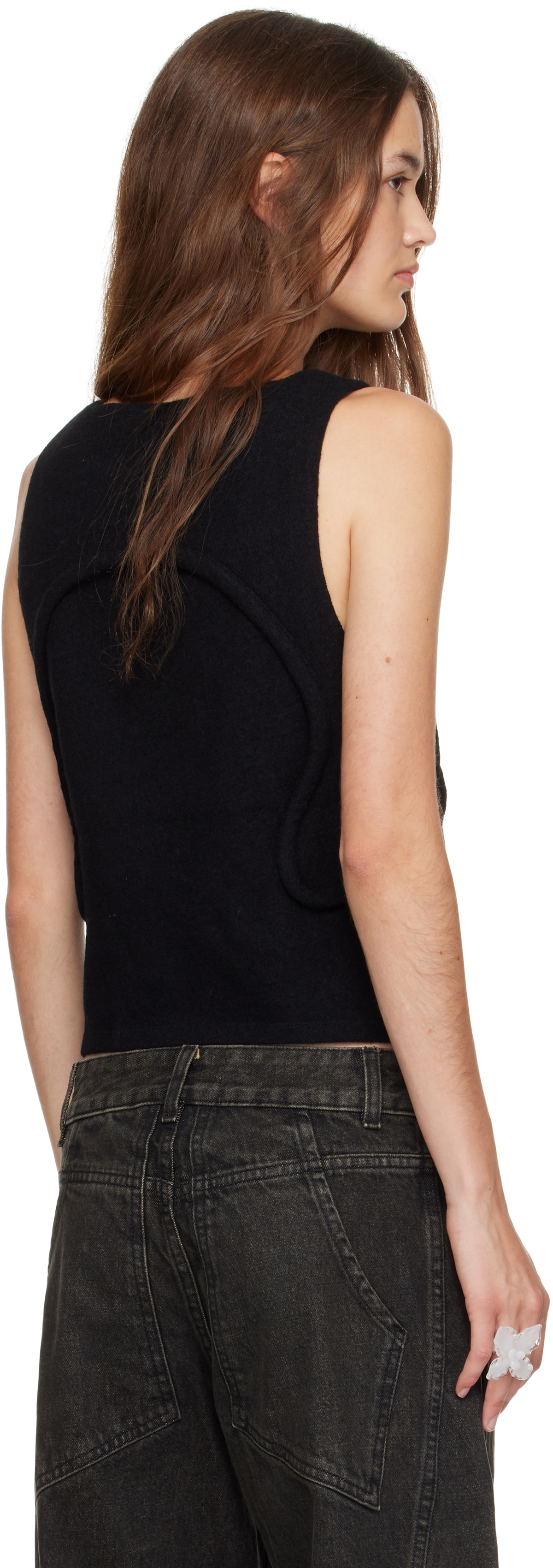Eckhaus Latta Black Pallas Tank Top