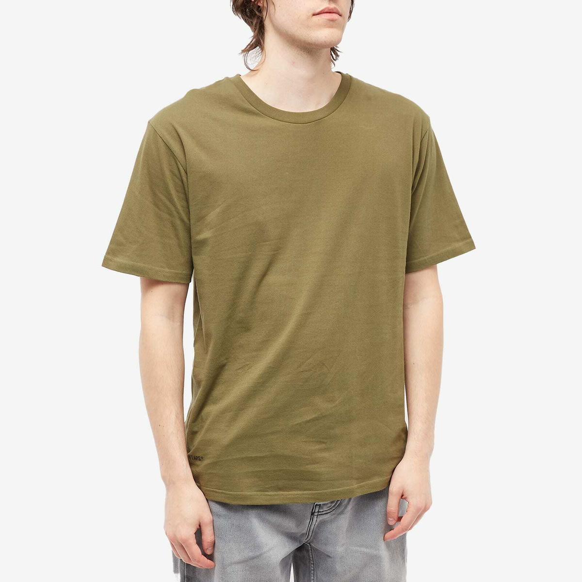 WTAPS Men's 0 Skivvies T-Shirt - 3-Pack in Olive Drab WTAPS