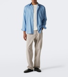 Auralee Cotton and cashmere jersey T-shirt