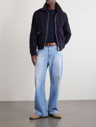 Mr P. - Suede Blouson Jacket - Blue
