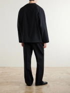 Fear of God - Flared Pleated Wool-Blend Trousres - Black