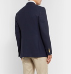Husbands - Navy Slim-Fit Double-Breasted Wool Blazer - Blue